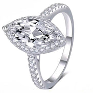 Valencia Marquise Halo Ring