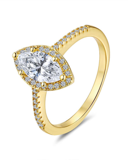 G. Marquise Moissanite Ring
