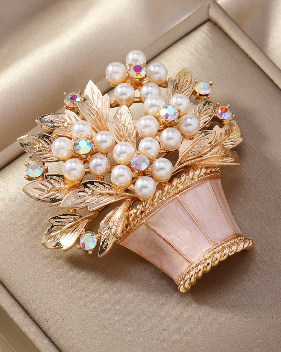 Flourish Brooch Rose