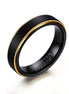 Gold Rim Black Wedding Ring