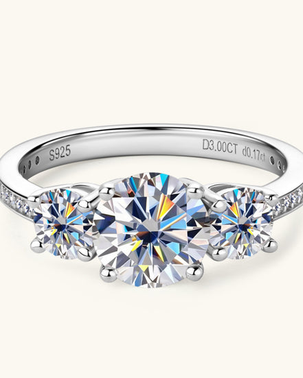 Jane Tristone Moissanite Ring