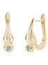 Myra Moissanite Earrings Gold
