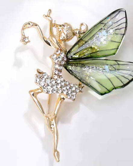Fae Brooch Green