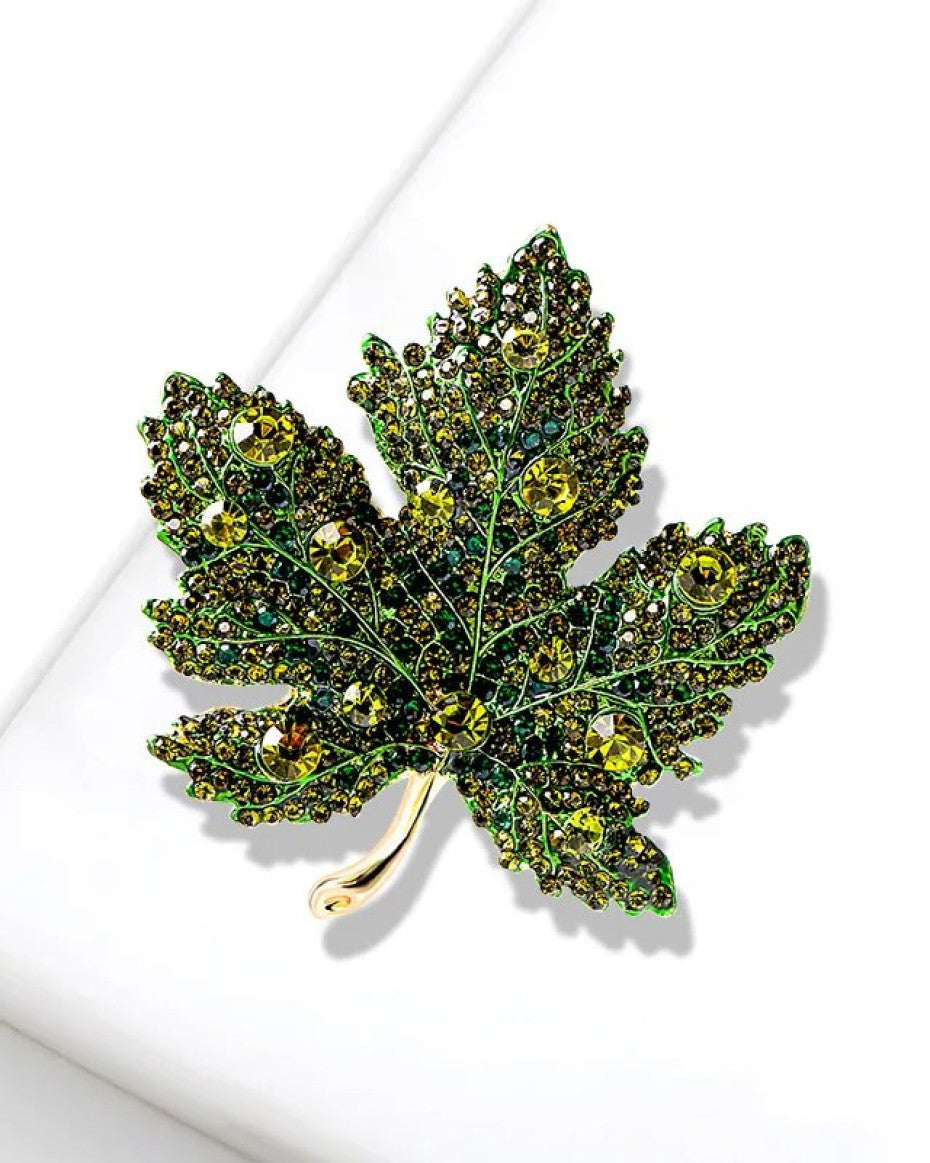 Whispers Brooch Green