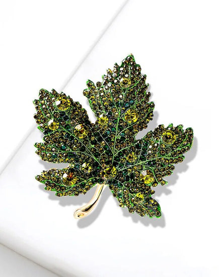 Whispers Brooch Green