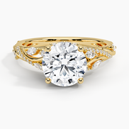 The Round Botanical Shoulder Ring