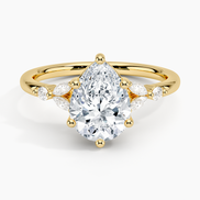 The Pear Floral Cathedral Ring
