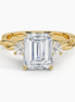 The Emerald Pavé Shoulder Ring