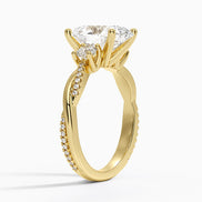 The Oval Triple-Stone Ring
