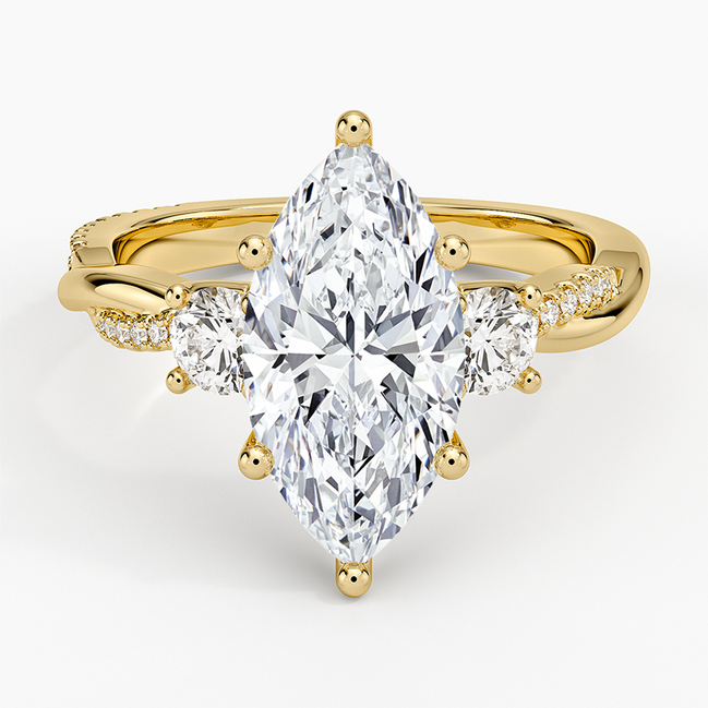 The Marquise Three-Stone Ring