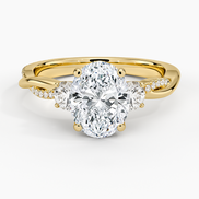 The Oval Triple-Stone Ring