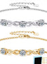 Infinity Moissanite Bracelet Silver