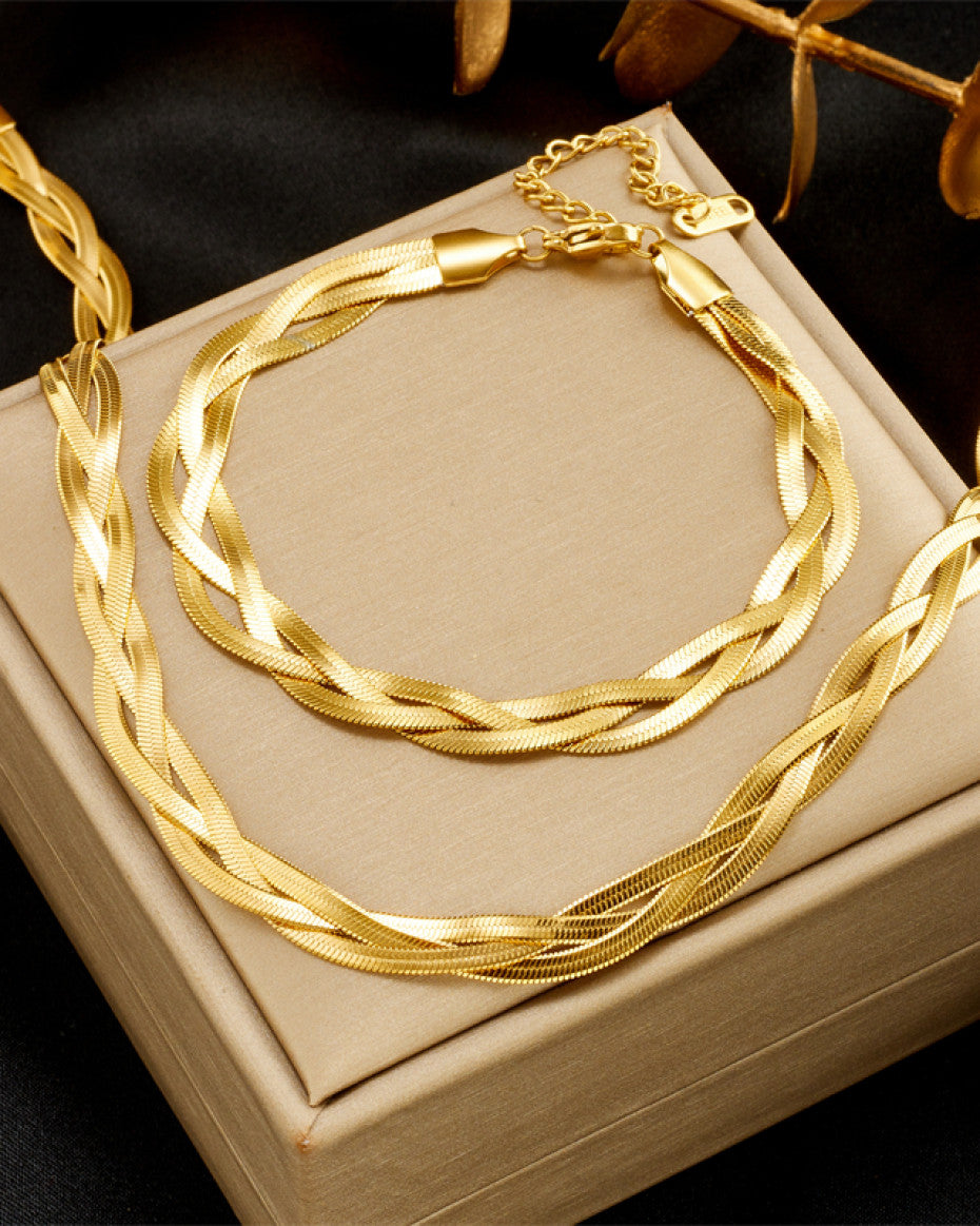 Vintage Necklace & Bracelet Set Necklace & Bracelet