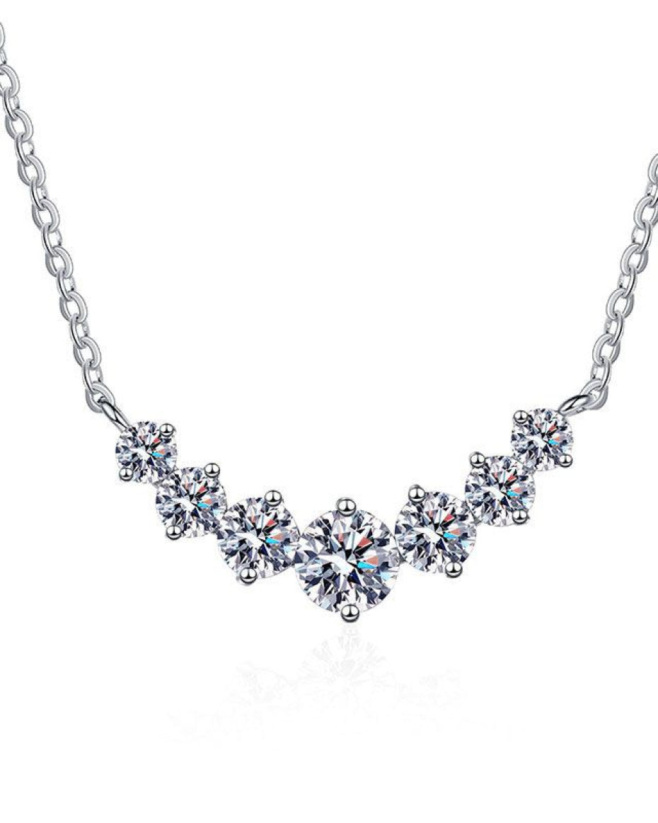 Petra Moissanite Necklace Clear