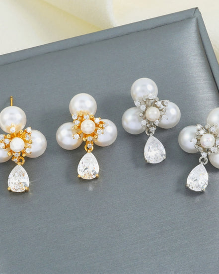 301 Pearl Earrings Silver