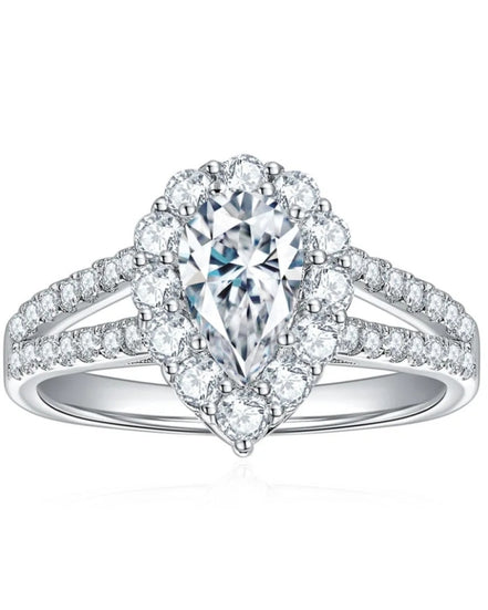 Sky Moissanite Engagement Ring