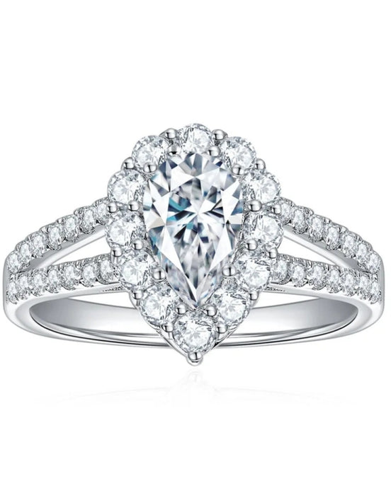 Sky Moissanite Engagement Ring