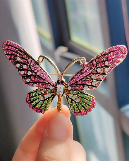 Elsa Butterfly Brooch Rose