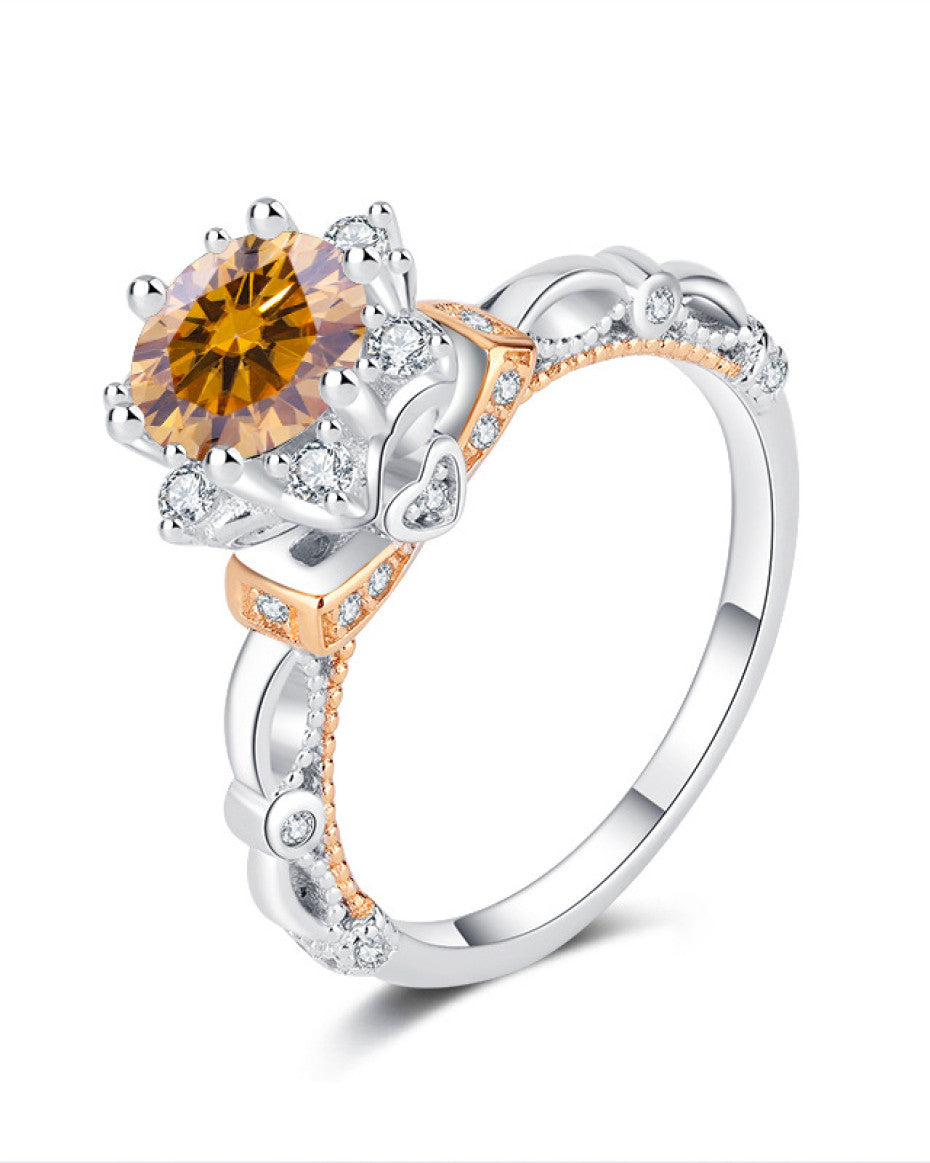 Livy Champagne Moissanite Ring