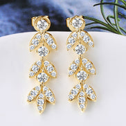 Vienna Moissanite Earrings Silver