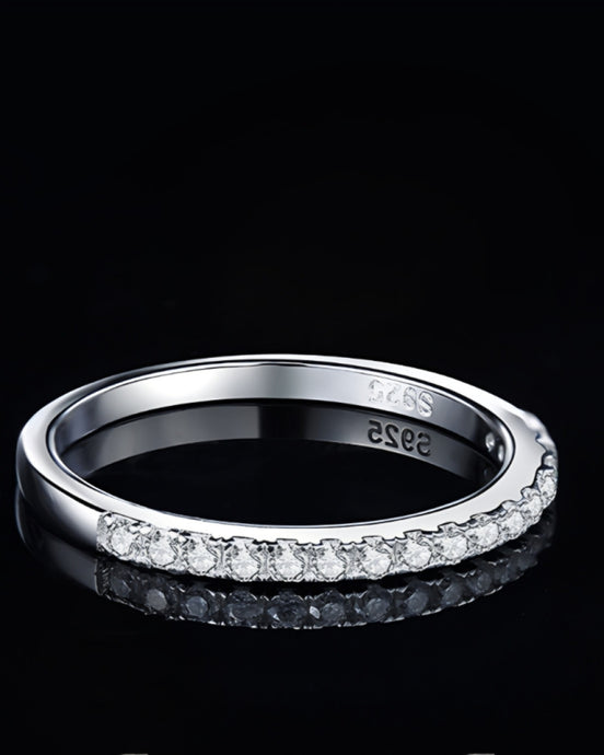 HM. Eternity Moissanite Wedding Ring