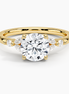 The Oval Floral Three-Stone Ring