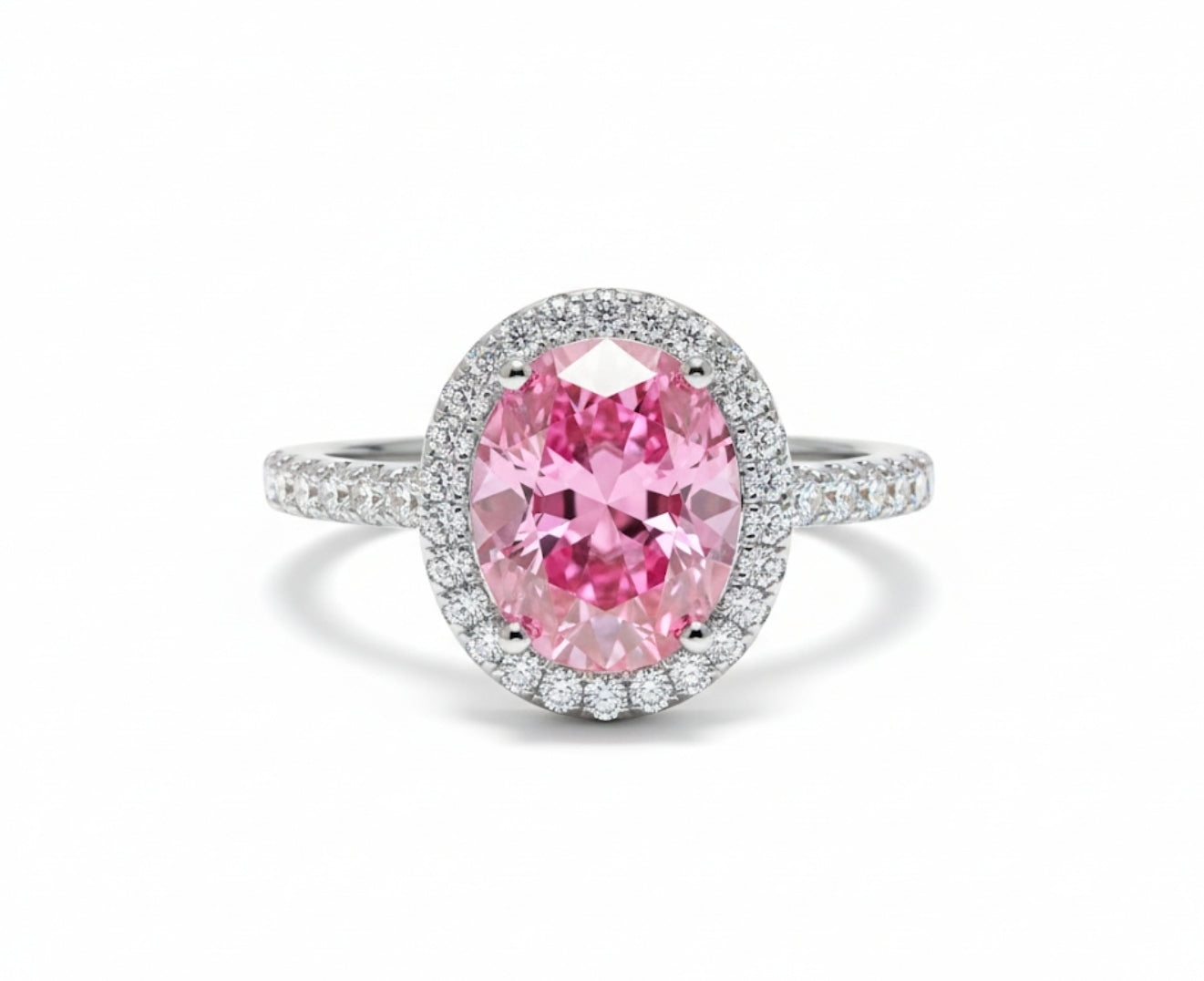 Rosabelle Pink Oval Ring