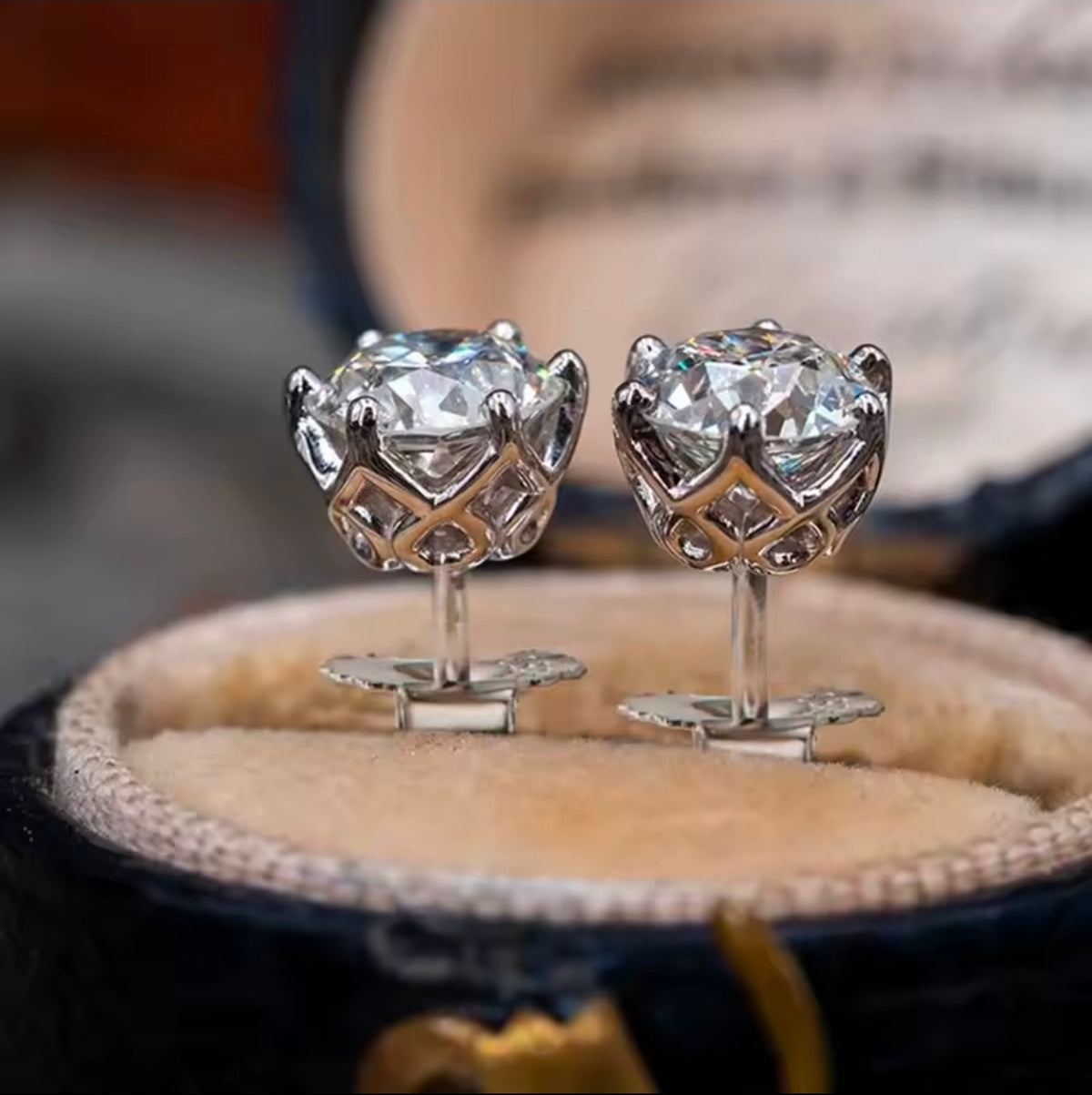 Classic Moissanite Stud Earrings