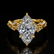 Elowen Marquise Moissanite Bridal Set