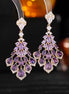 Blush Crystal Tassel Earrings
