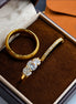 Trinity Three-Stone Moissanite Bridal Set