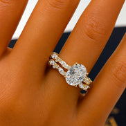 Aurielle Oval Moissanite Bridal Set