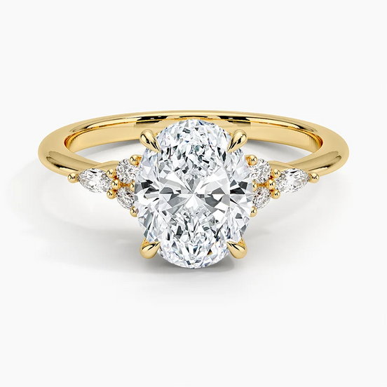 The Oval Floral Cluster Ring