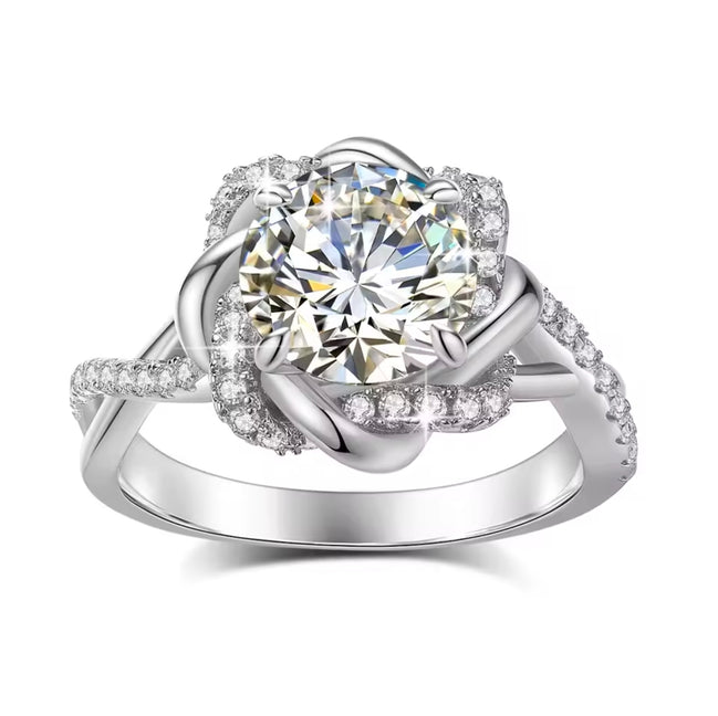 Louisa Entwined Bloom Moissanite Ring