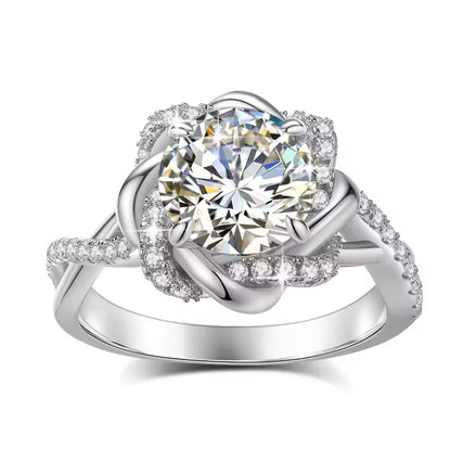 Louisa Entwined Bloom Moissanite Ring
