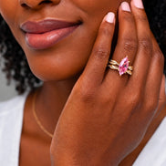 Rosella Pink Marquise Set