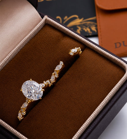 Aurielle Oval Moissanite Bridal Set