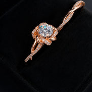 Aurora Round Moissanite Bridal Set