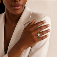 Emerald Solitaire Moissanite Bridal Set