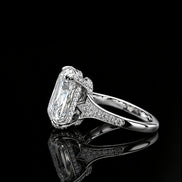 Imperial Cushion 10ct Moissanite Engagement Ring