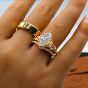 Elowen Marquise Moissanite Bridal Set