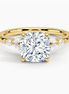 The Cushion Three-Stone Ring