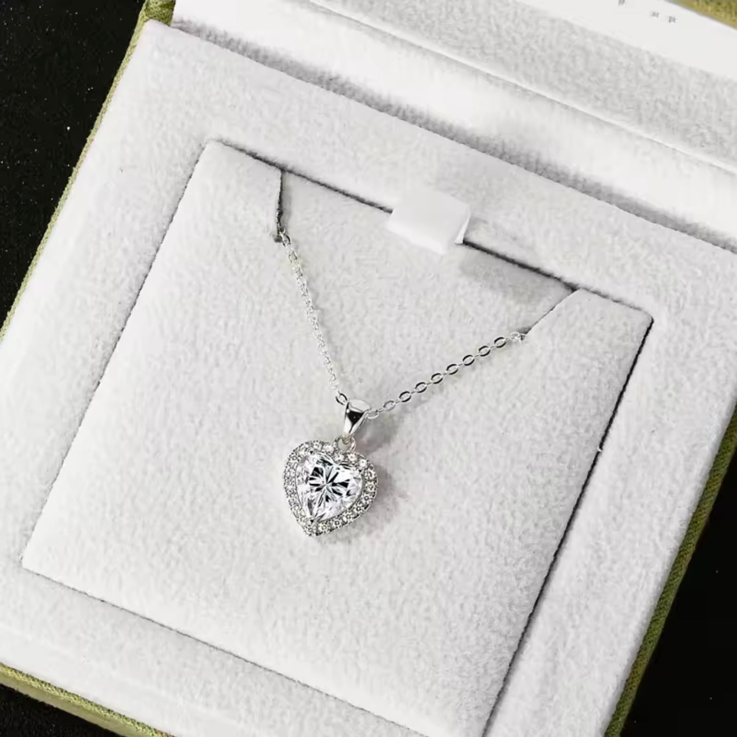 Heartthrob Moissanite Set Earrings And Necklace