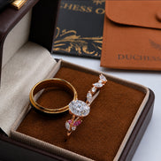 Rosabelle Oval Moissanite Bridal Set