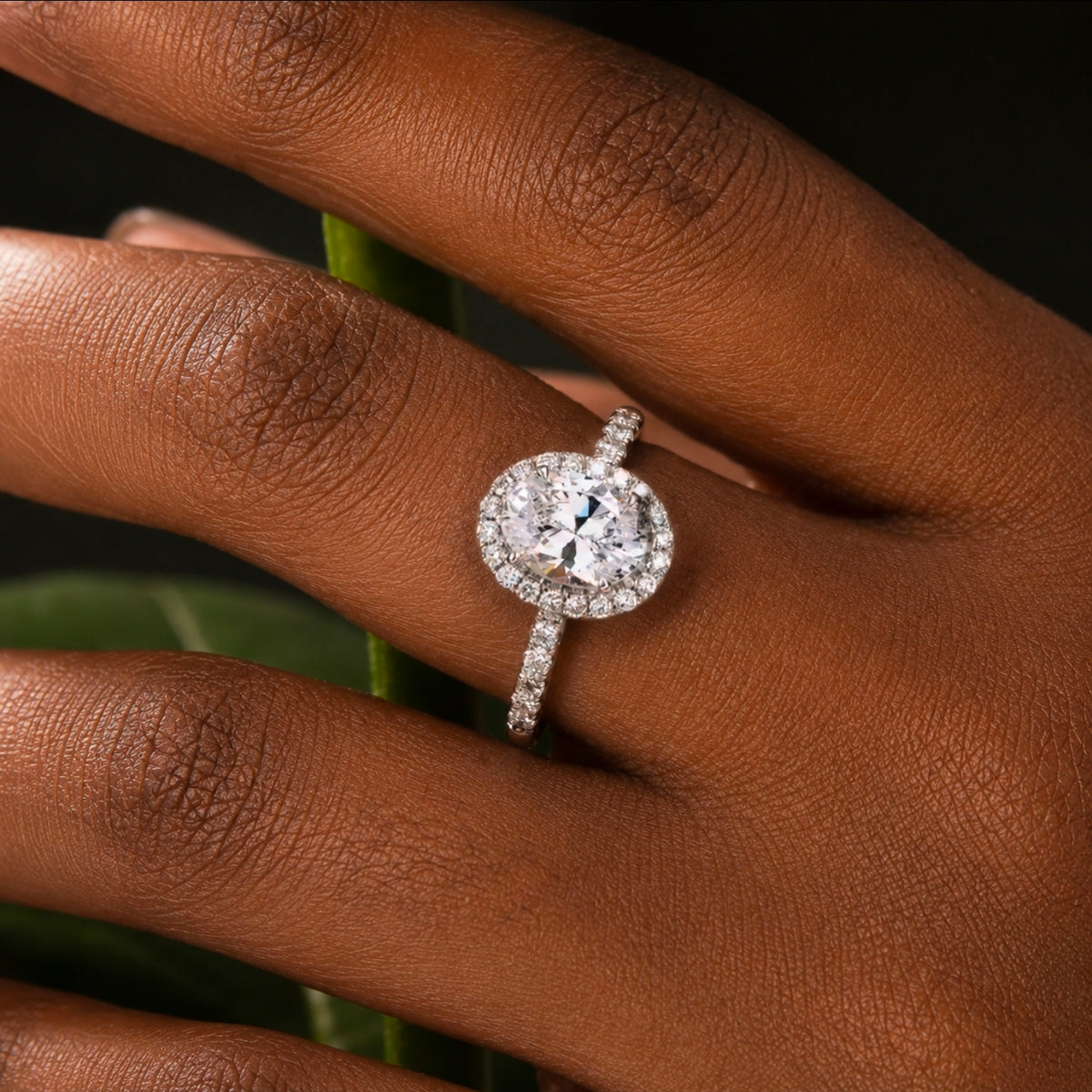 Grace Oval Moissanite Ring