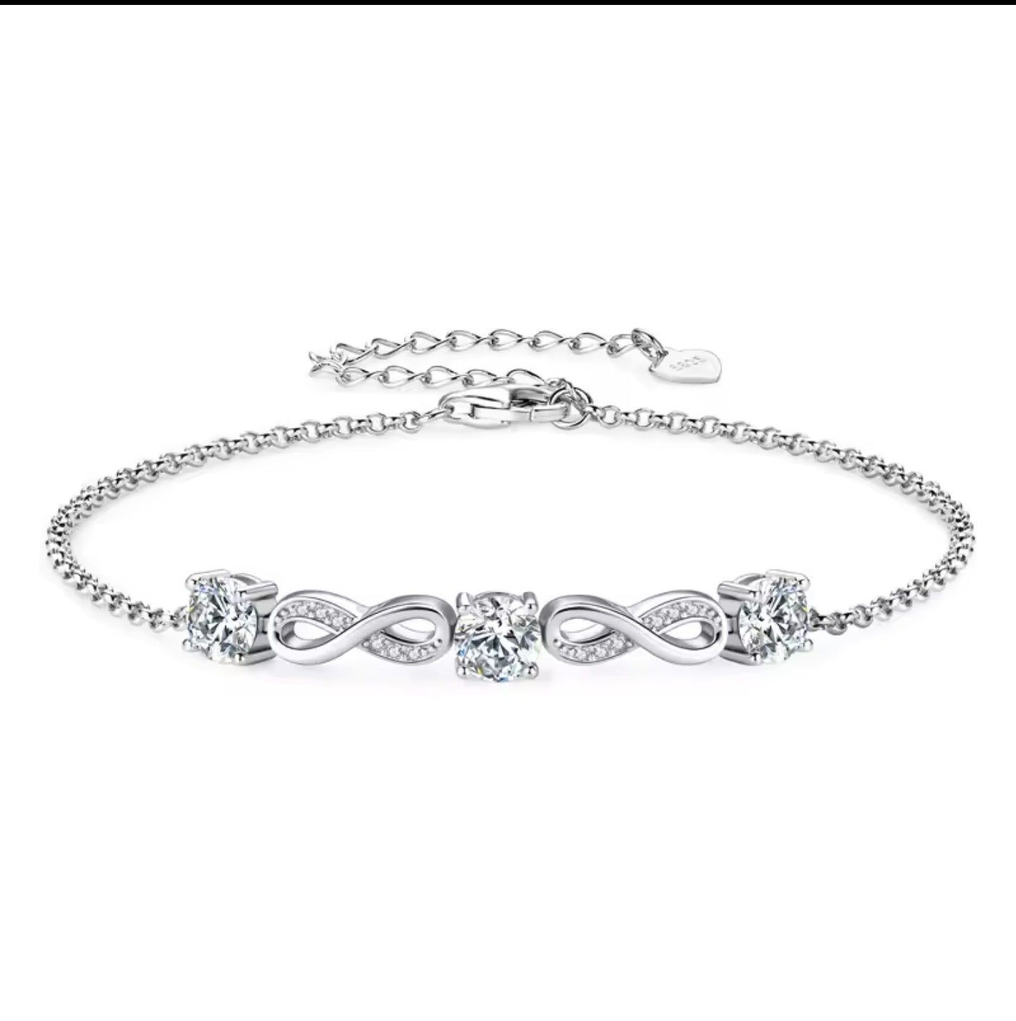 Infinity Moissanite Bracelet