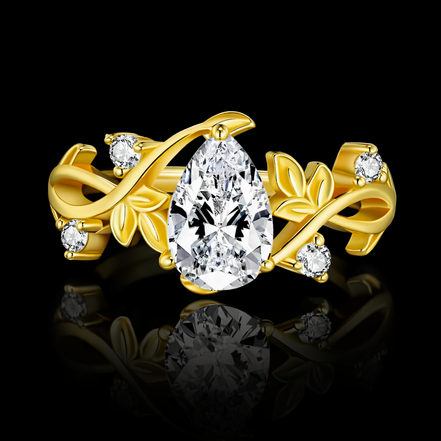 De Vine Moissanite Engagement Ring