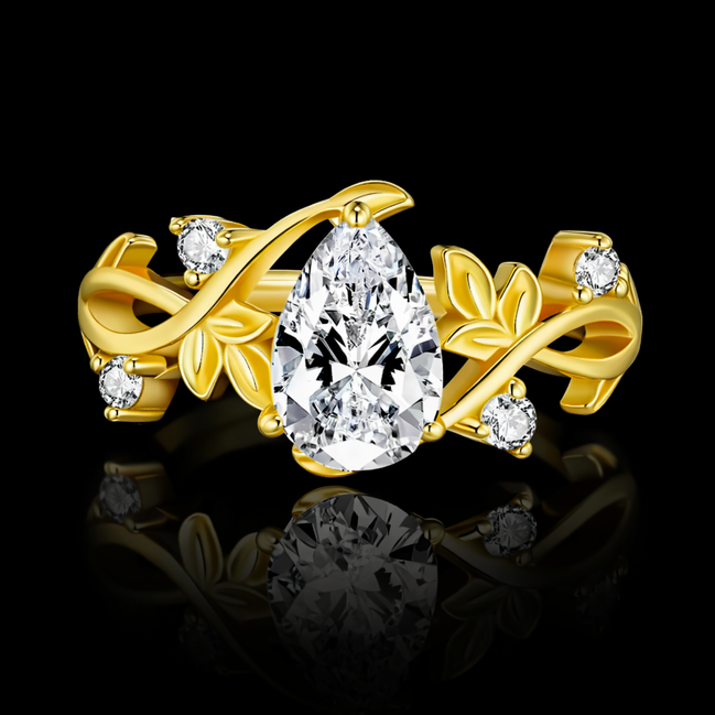 De Vine Moissanite Engagement Ring