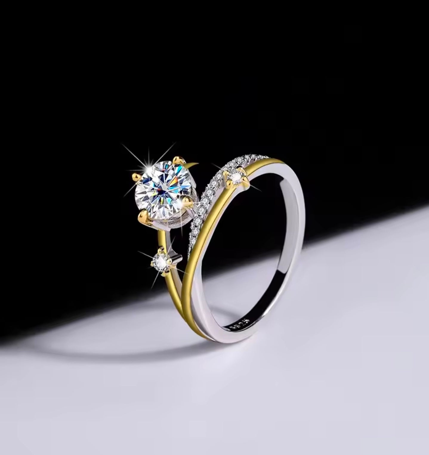 Aurora Solitaire Wrap Ring