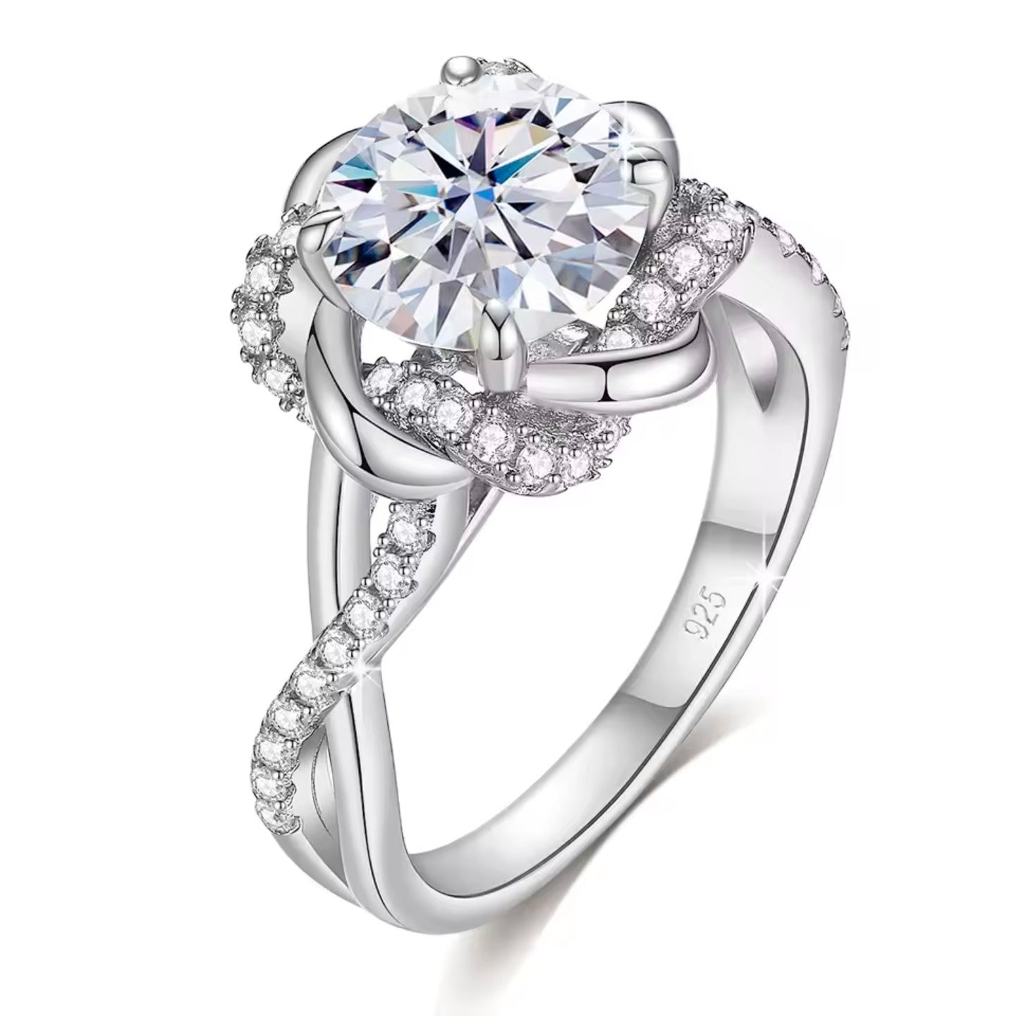 Louisa Entwined Bloom Moissanite Ring